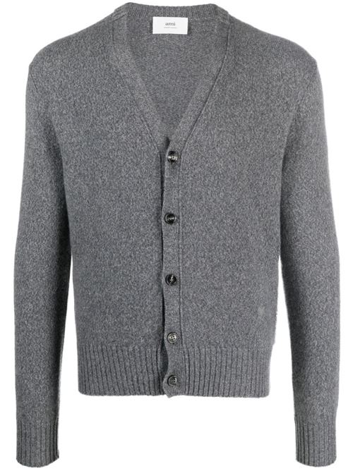 Wool cardigan AMI PARIS | HKC127005055